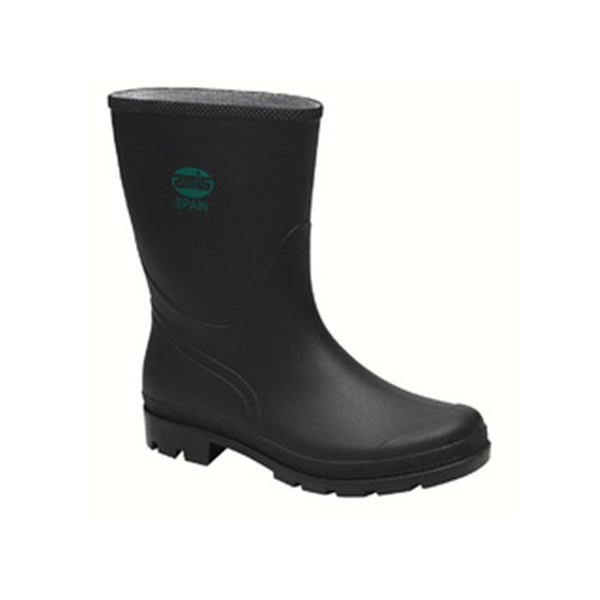 Botas PVC negro media caña