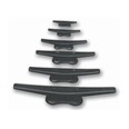 Bitas de nylon negras.