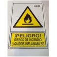 CARTEL 346 " RIESGO INCENDIO " 345X245