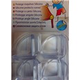 Protege Esquinas de Silicona. Adhesivo / Transparente. Blister 4 uds.